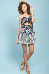 Splash Beach Dress Navy