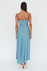 Linka Diamante Strap Maxi Dress Steel