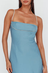 Linka Diamante Strap Maxi Dress Steel