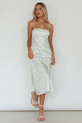 Lane Cove Cami Strap Maxi Dress Print Matcha