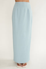Maelie Column Maxi Skirt Blue