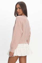 Cadence Knit Sweater Pink