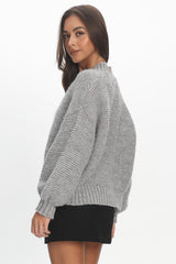 Samaya Chunky Knit Sweater Grey