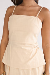 Riviera Romance Side Cascade Top Cream