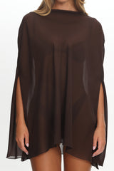 LIONESS Aura Poncho Chocolate