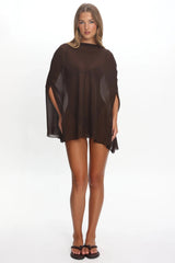 LIONESS Aura Poncho Chocolate