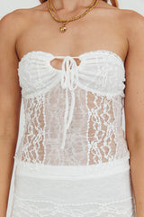 Laganas Lace Top White