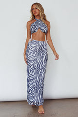 Just Like That Multiway Midi Dress & Scarf Navy