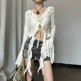 Fairy Grunge Ruffled Top