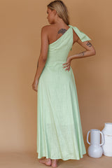 Rigel One-Shoulder Maxi Dress Apple