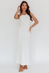 St. Croix Backless Knit Maxi Dress Cream