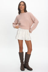 Cadence Knit Sweater Pink
