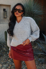 Samaya Chunky Knit Sweater Grey