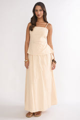 Riviera Romance Side Cascade Top Cream
