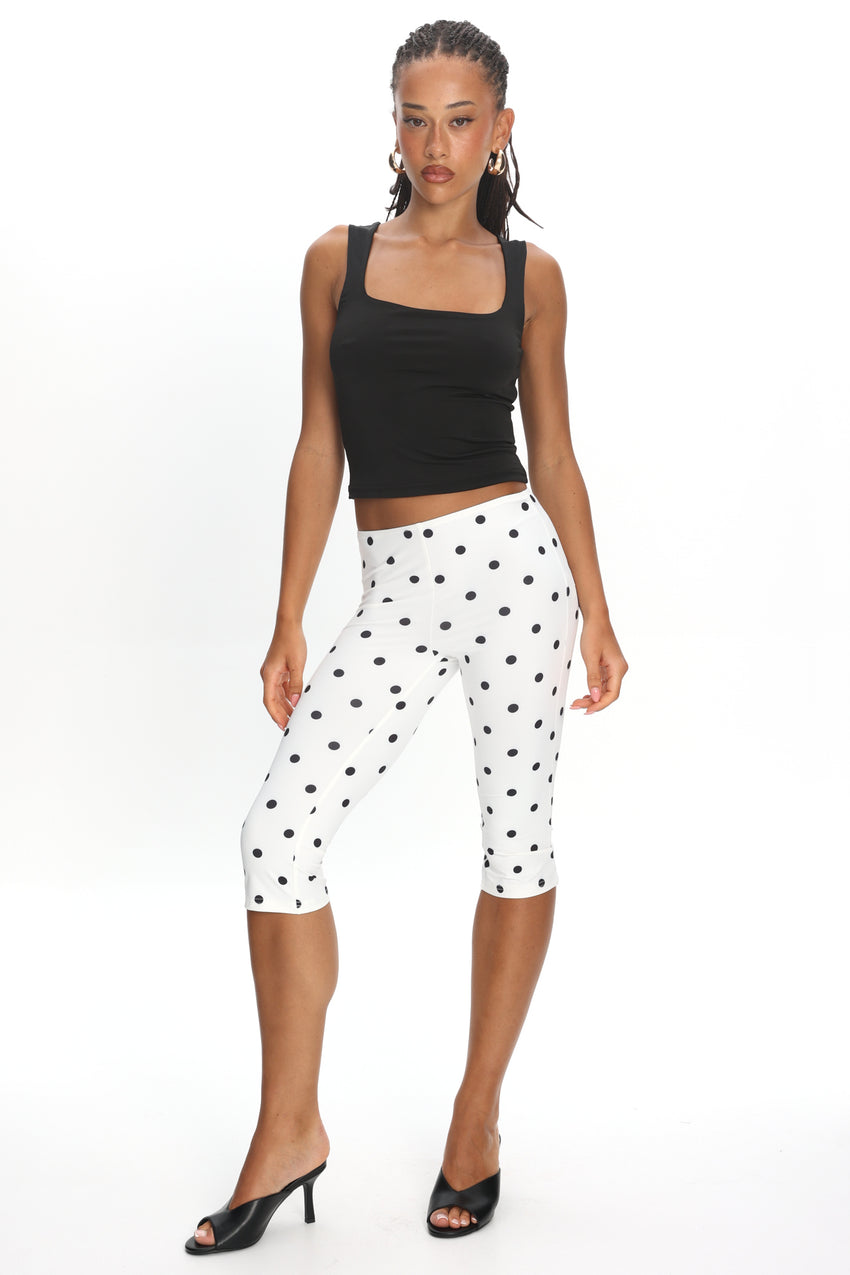 LIONESS Starlight Capri Cream Polka