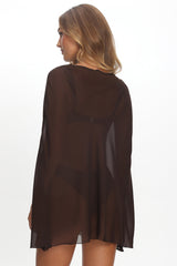LIONESS Aura Poncho Chocolate