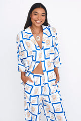 LOST IN LUNAR Sundown Shirt 2.0 Shell Print
