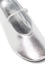 THERAPY Moncherri Ballet Flat Silver Smooth