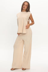 Homebody Ribbed Knit Pants Oat