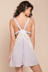 Lauren Lace Details Dress Lilac